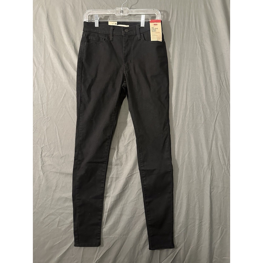 Levi's 720 High Rise Super Skinny Jeans Black Womensā Size 29 (29x32)